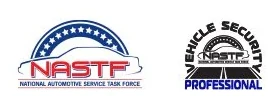 NASTF Vehicle Security Professional registered badge